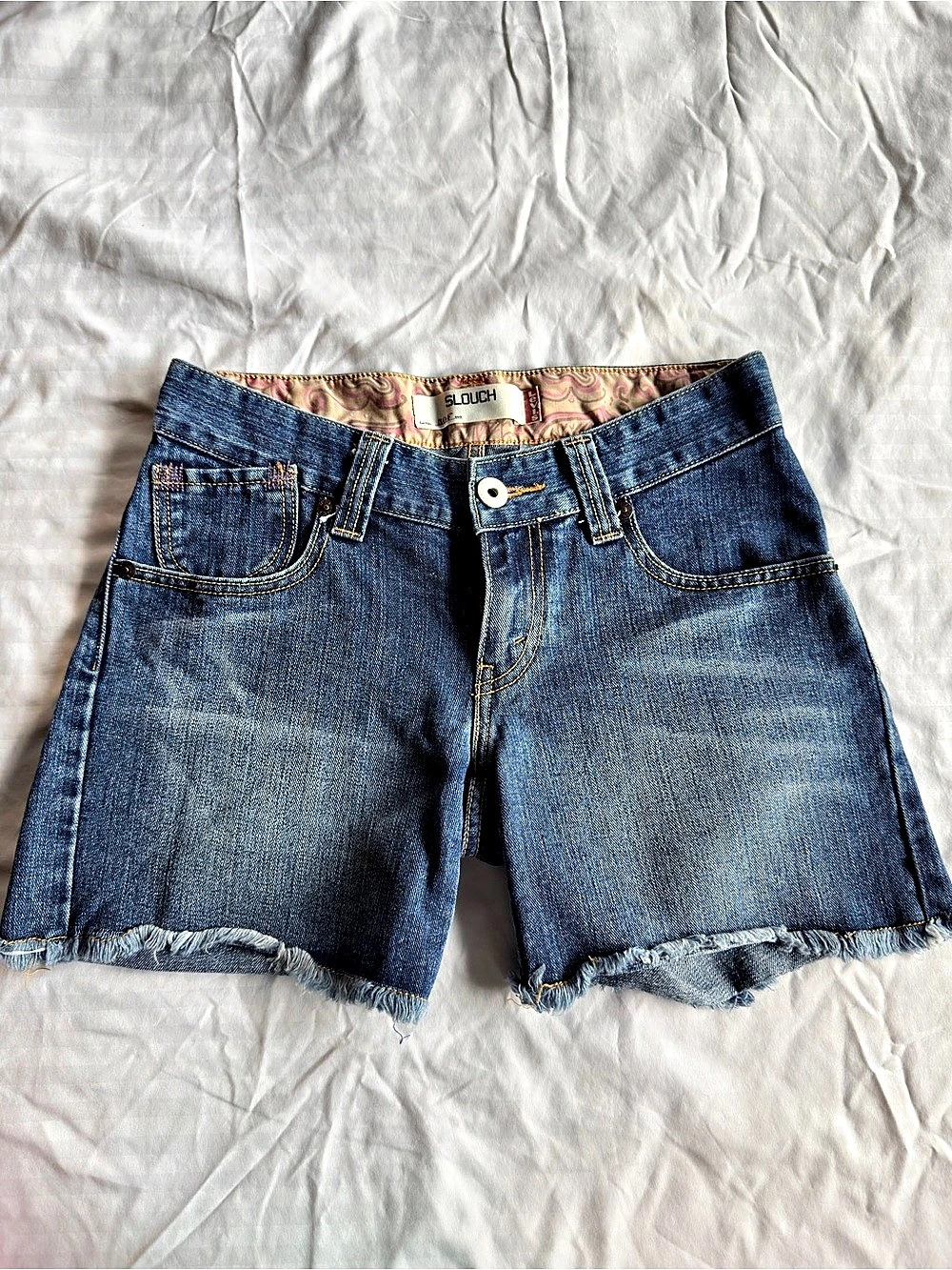 Levi's 504 Slouch Low-Rise Cut-Off Shorts 504 Low-Rise Cut-Off Jean Shorts Blue